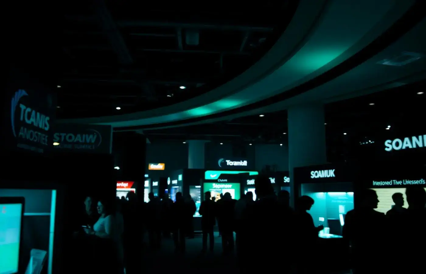 Main stage of an evening AI media summit
